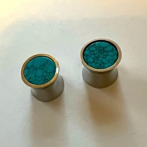 3/$10 MIX AND MATCH JEWELRY BUNDLE 1/2” TURQUOISE LIKE FLARED GAUGES
